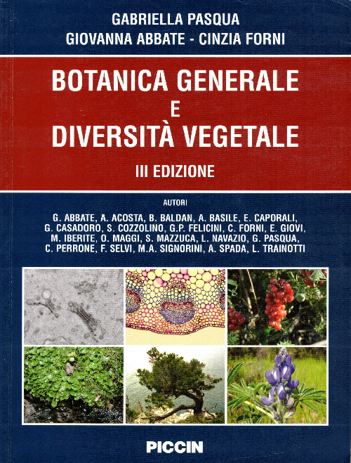 Botanica generale e diversità vegetale, G. Pasqua – G. Abbate – C. Forni