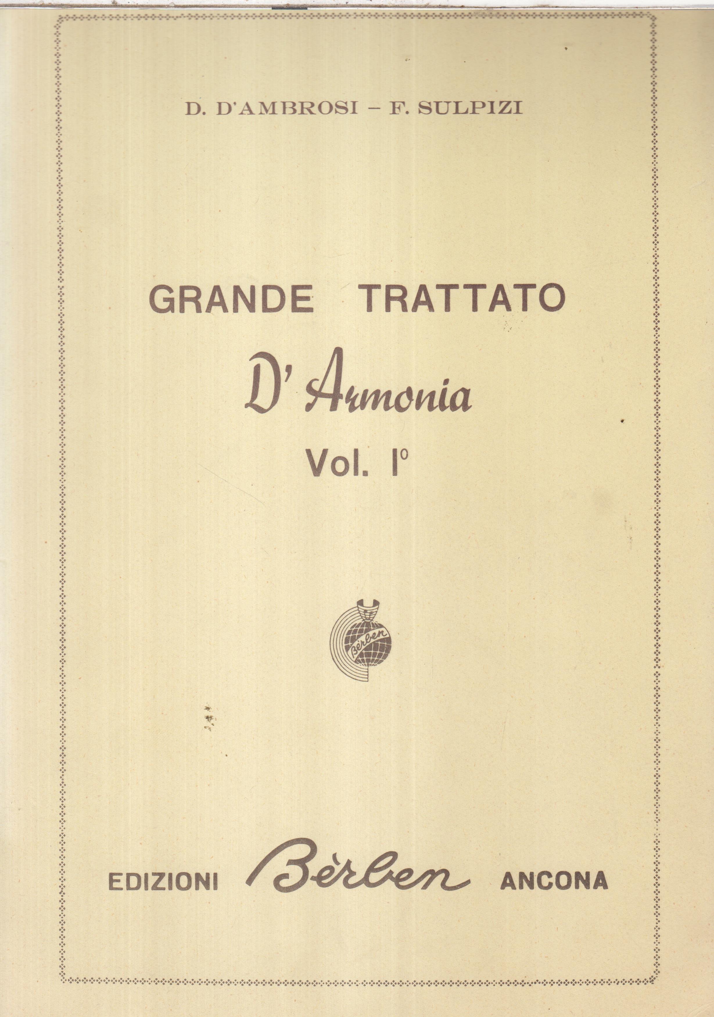 GRANDE TRATTATO D'armonia Vol. I°