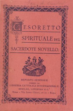 Tesoretto spirituale del sacerdote novello, Pietro Bargagnati