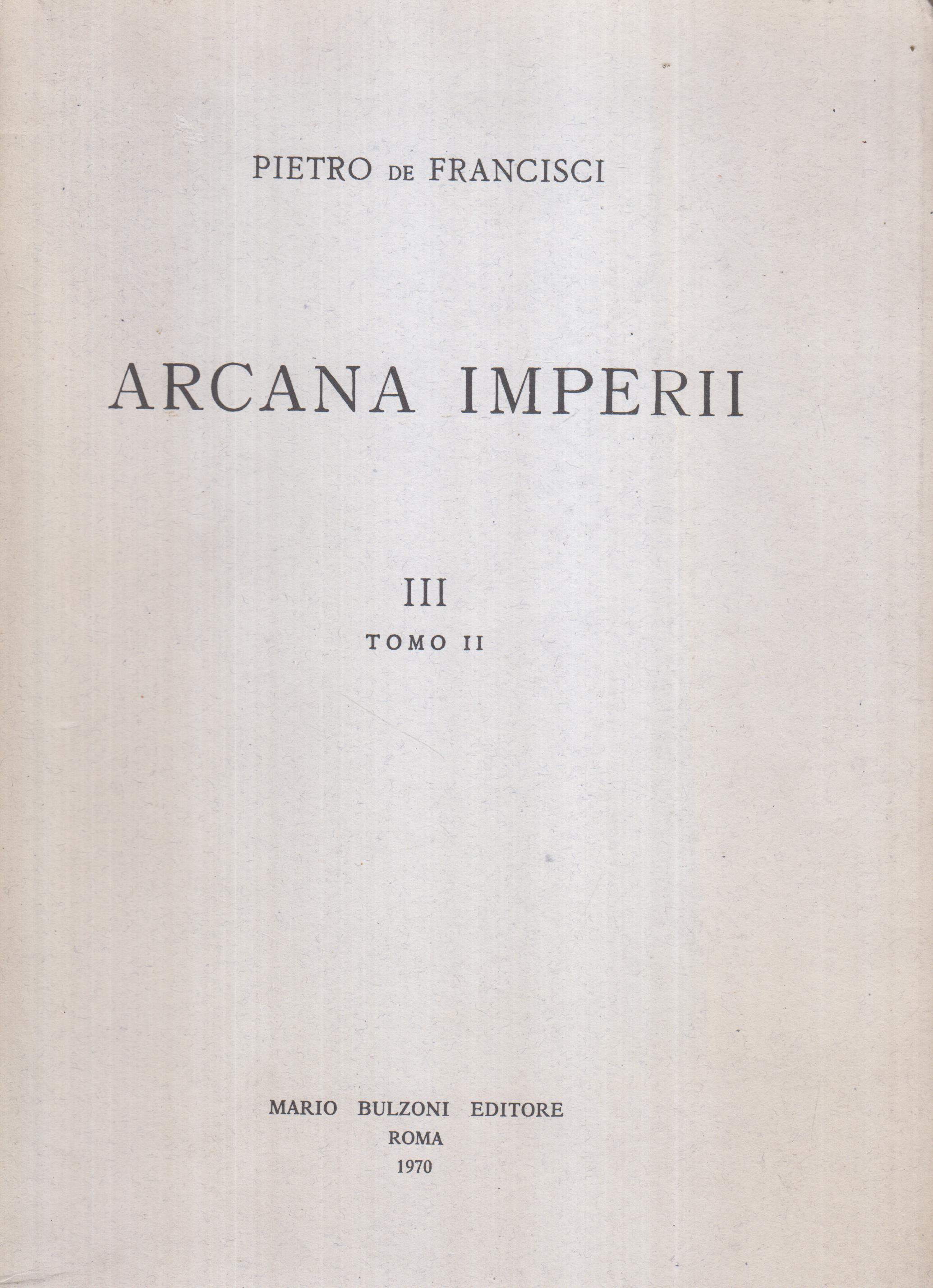 Arcana Imperii III Tomo II