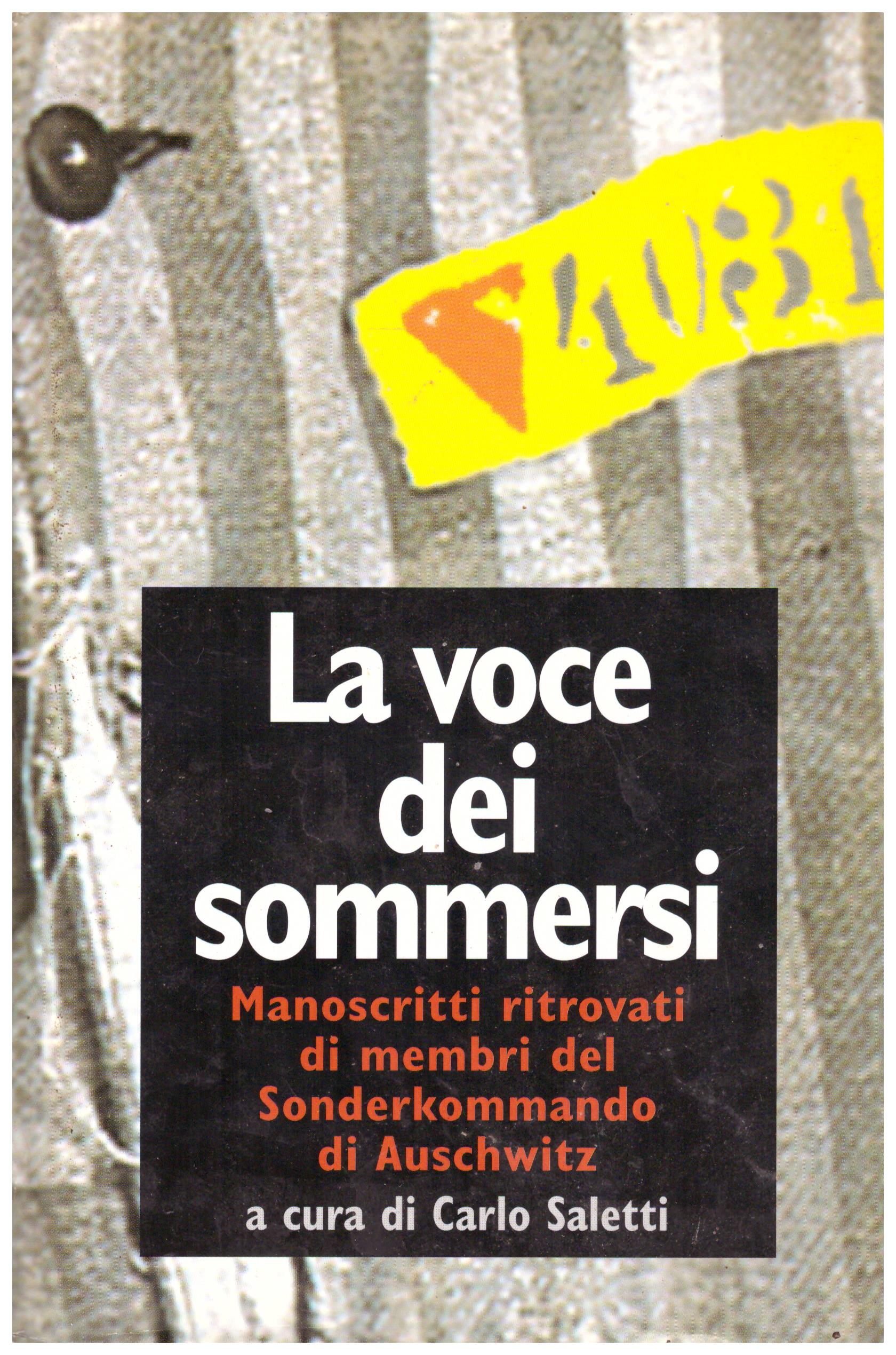 Titolo: Lo voce dei sommersi Autore: AA.VV.  Editore: MARSILIO 1996