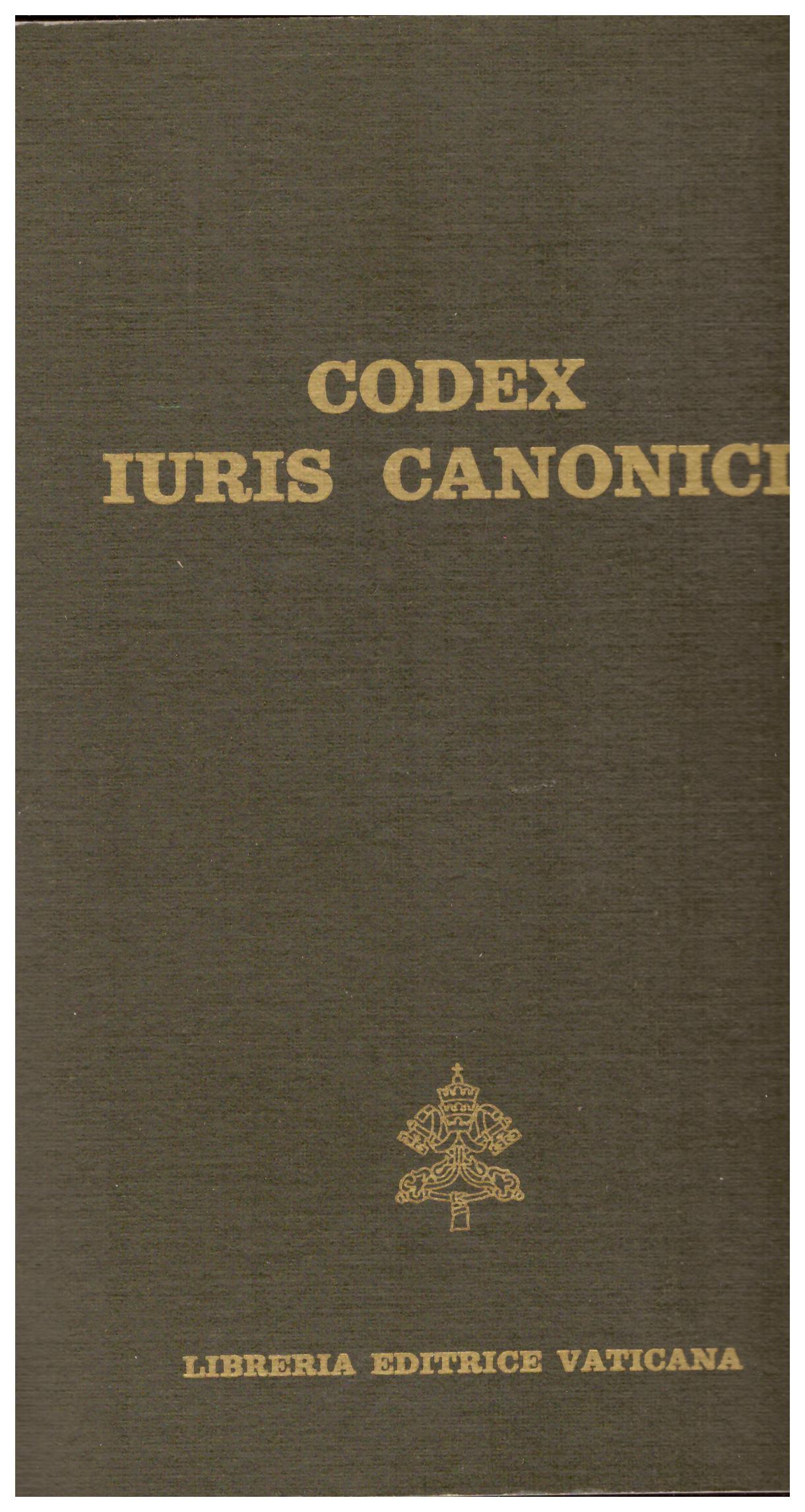 Titolo: Codex iuris canonici    Autore: AA.VV.     Editore: Libreria editrice vaticana