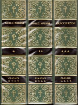 Vol I, II, III, Opere. Classici  U.T.E.T, Francesco Guicciardini