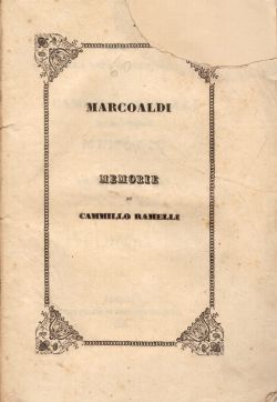 Memorie su Camillo Ramelli, Oreste Marcoaldi