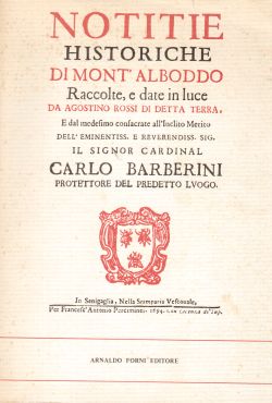 Notitie Historiche di Mont'Alboddo, Agostino Rossi