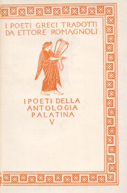 I poeti della antologia palatina V, Ettore Romagnoli