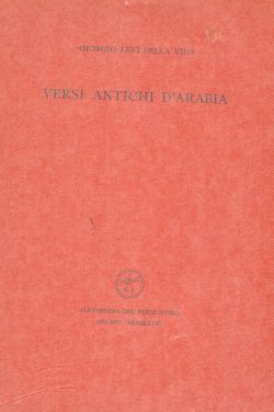 Versi antichi d'Arabia. N. 38, Giorgio Levi Della Vida