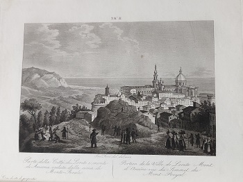 La santa casa di Nazareth e la città di Loreto descritte storicamente e disegnate da Gaetano Ferri.
